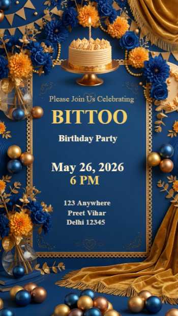 Birthday invitation template