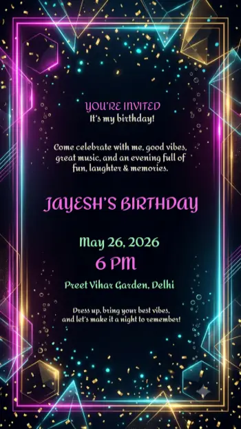 Birthday invitation template