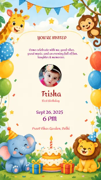 Birthday invitation template